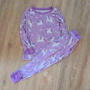 Little Sleepies PURPLE UNICORN Pajamas Set 2T
